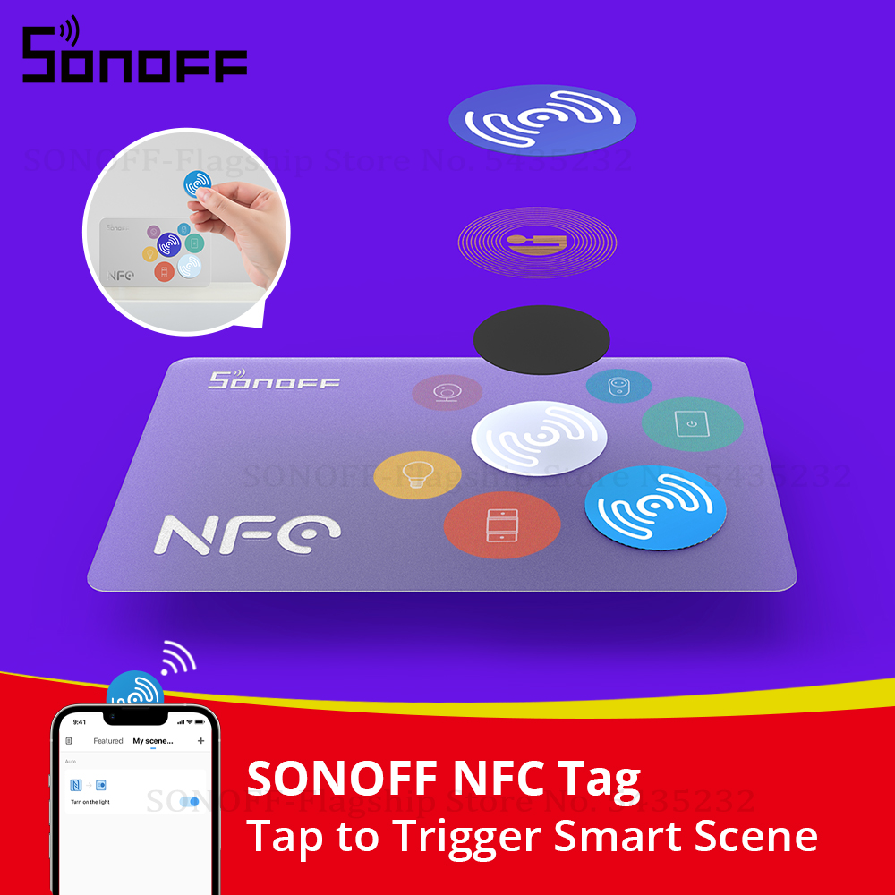 Sonoff Basic Switch - SONOFF NFC Tag Ntag215 Sticker 13.56MHz