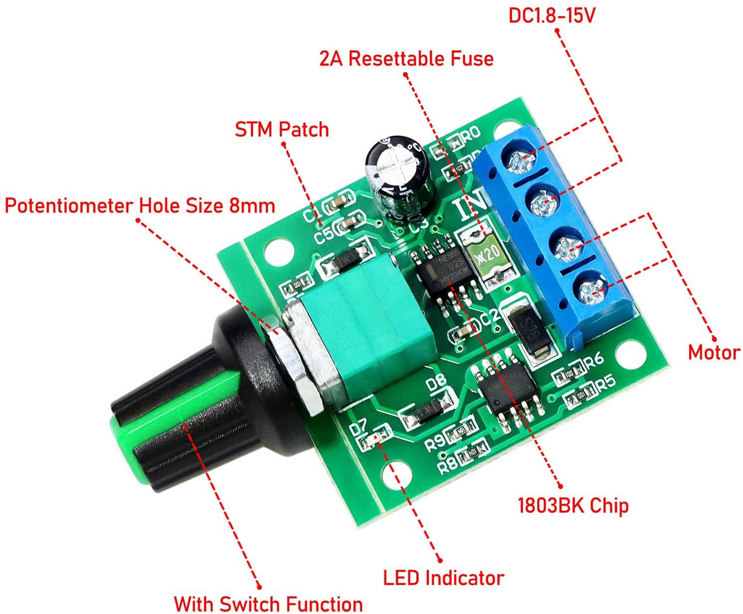2PCS / 4PCS / 6PCS 1.8V 3V 5V  - Level Shifter 3.3V avis et prix