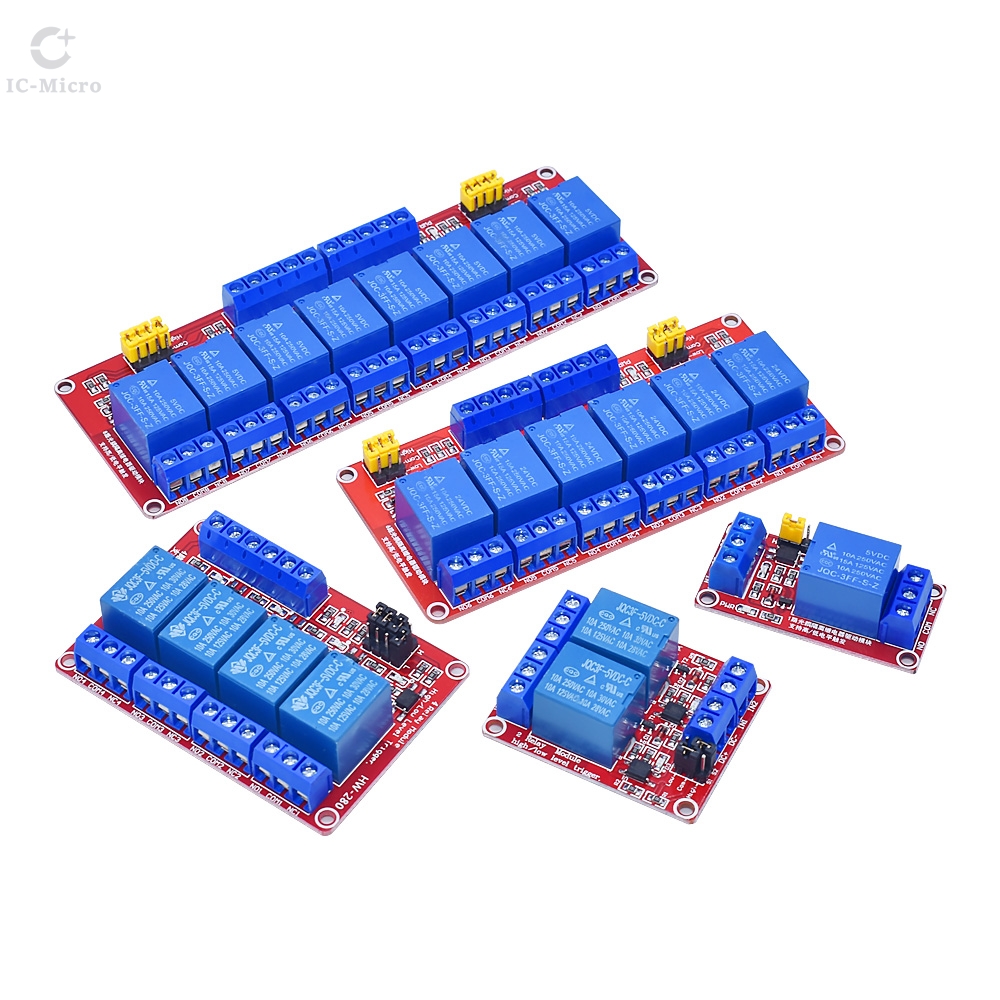 1 2 6 4 8 Channel 5V 12V 24V R - Relay 8 Channel Board avis et prix