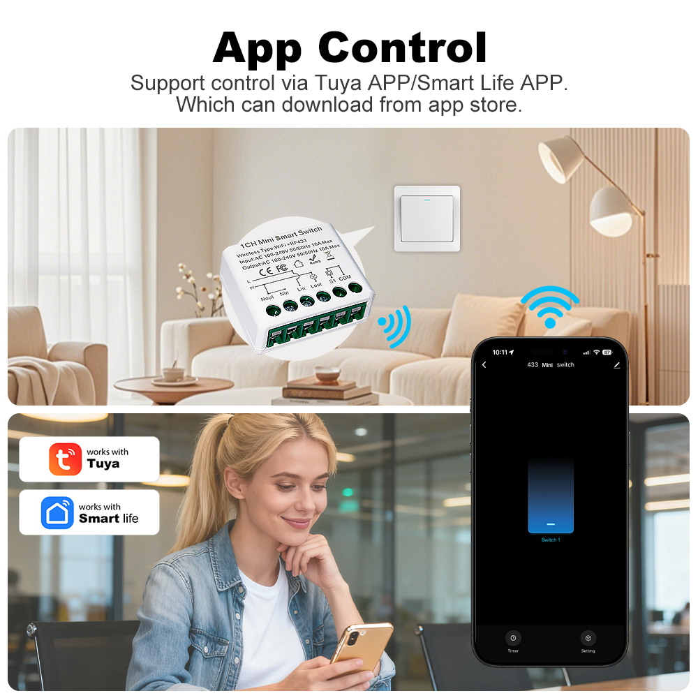 For Tuya WIFI 10A Smart Light  - Smart Home Automation Diy avis et prix