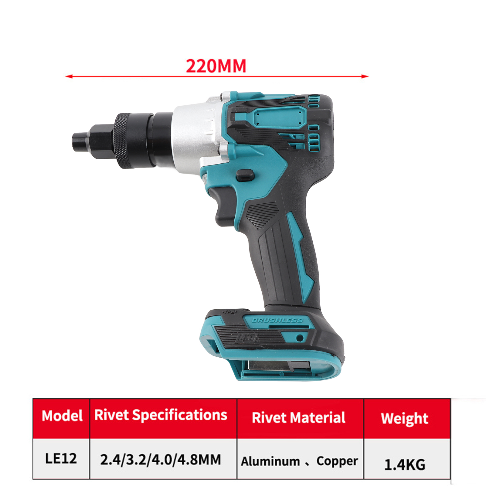 Electric Riveting Gun Brushles - Home Automation Diy avis et prix