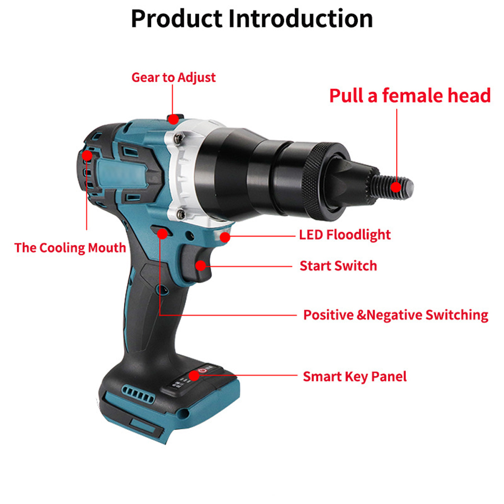 Electric Riveting Gun Brushles - Home Automation Diy avis et prix