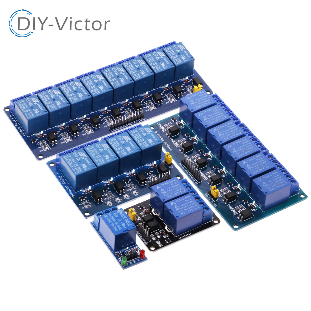 1 2 4 6 8 Channel DC 5V 12V Re - Relay 8 Channel Board avis et prix