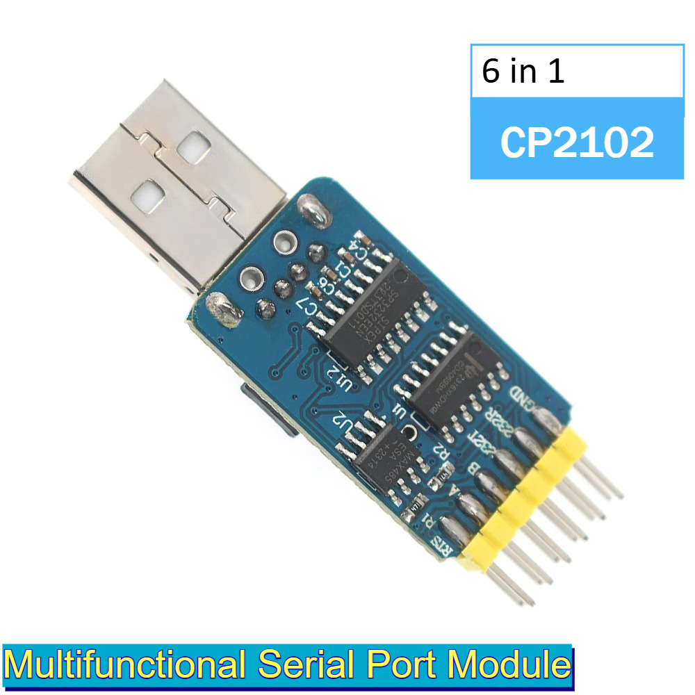 6 in 1 USB Serial Adapter CP21 - Level Shifter 3.3V avis et prix