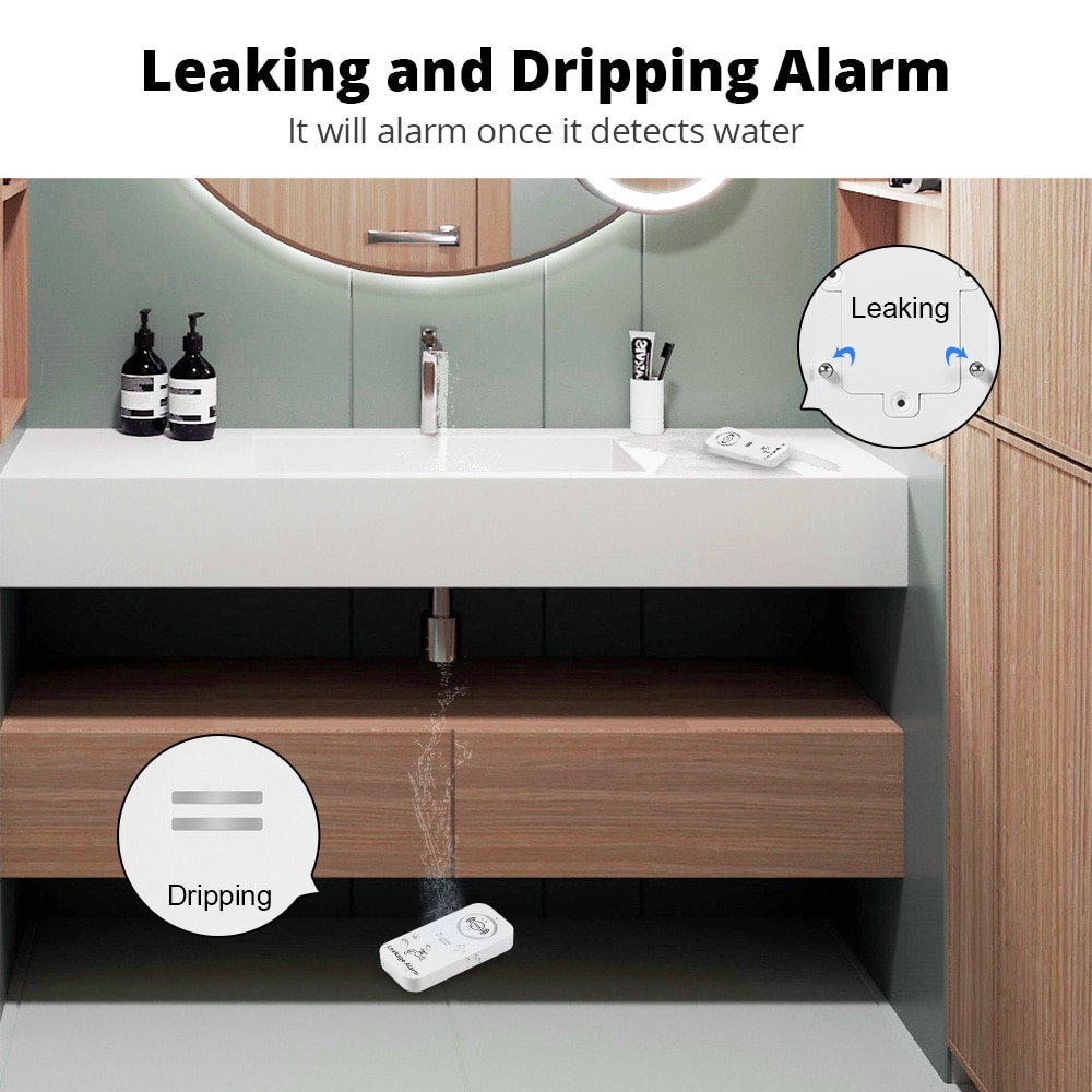 KERUI Wireless Water Sensor 90 - Home Automation Technology avis et prix