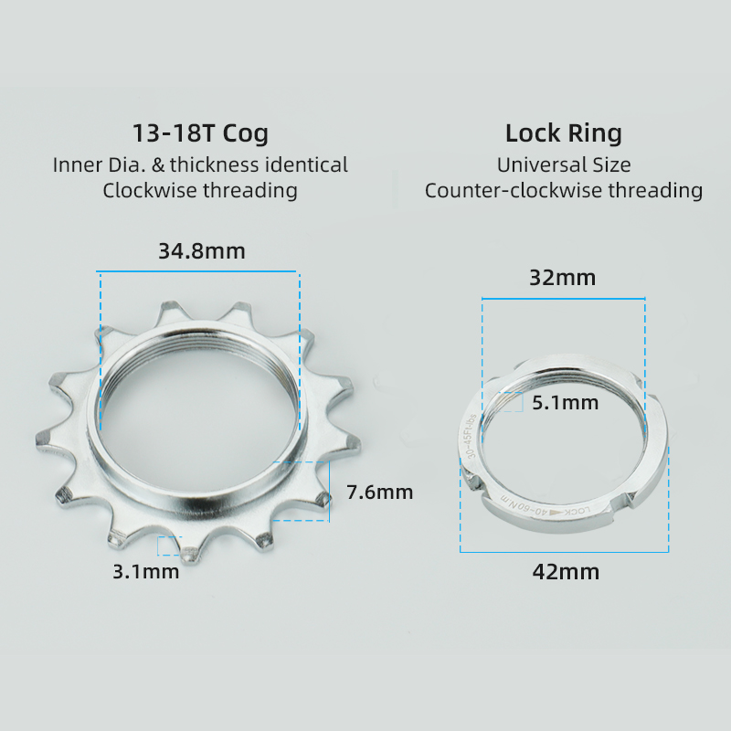 Bicycle Fixed Gear 13T 14T 15T - Matter Hub Thread avis et prix