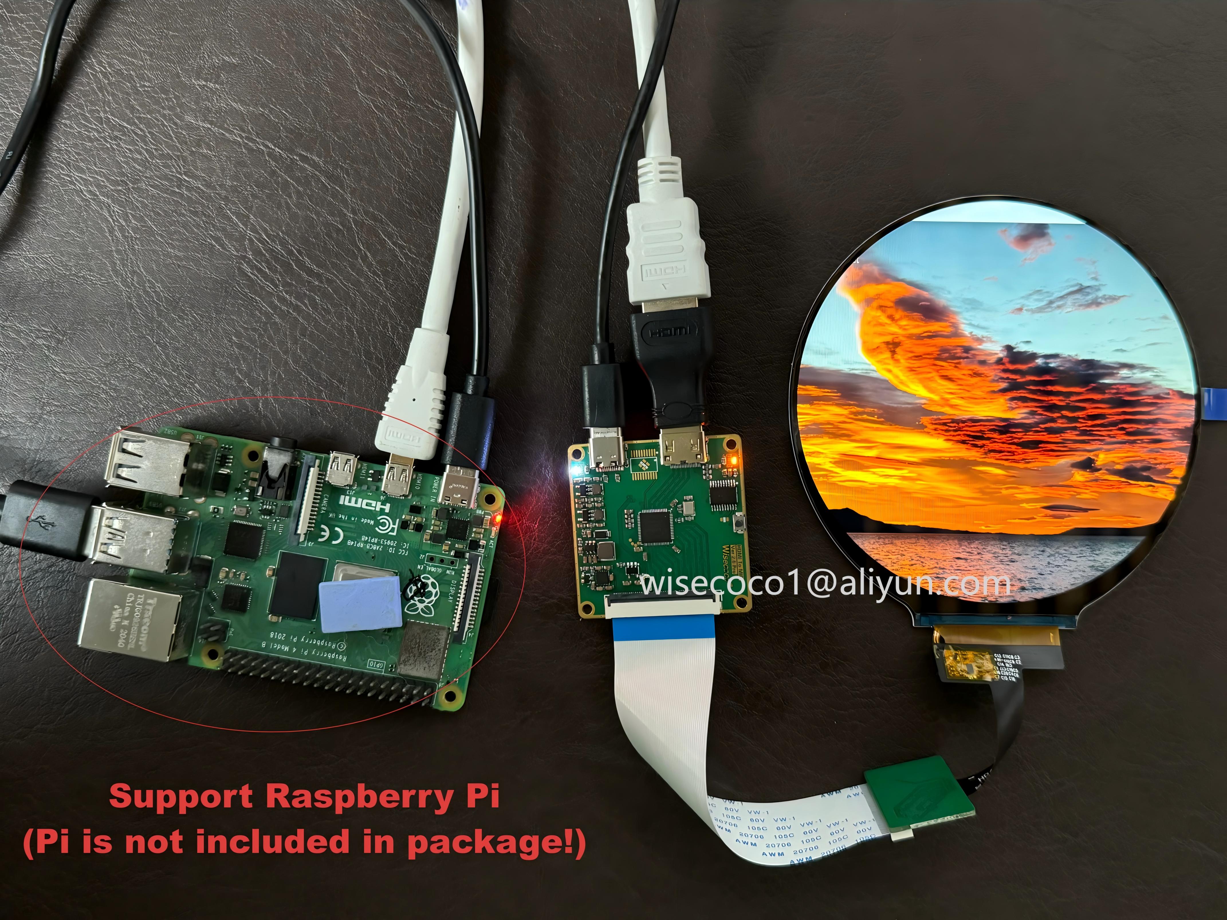 Wisecoco 4 Inch Round LCD Disp - Home Automation Raspberry Pi avis et prix