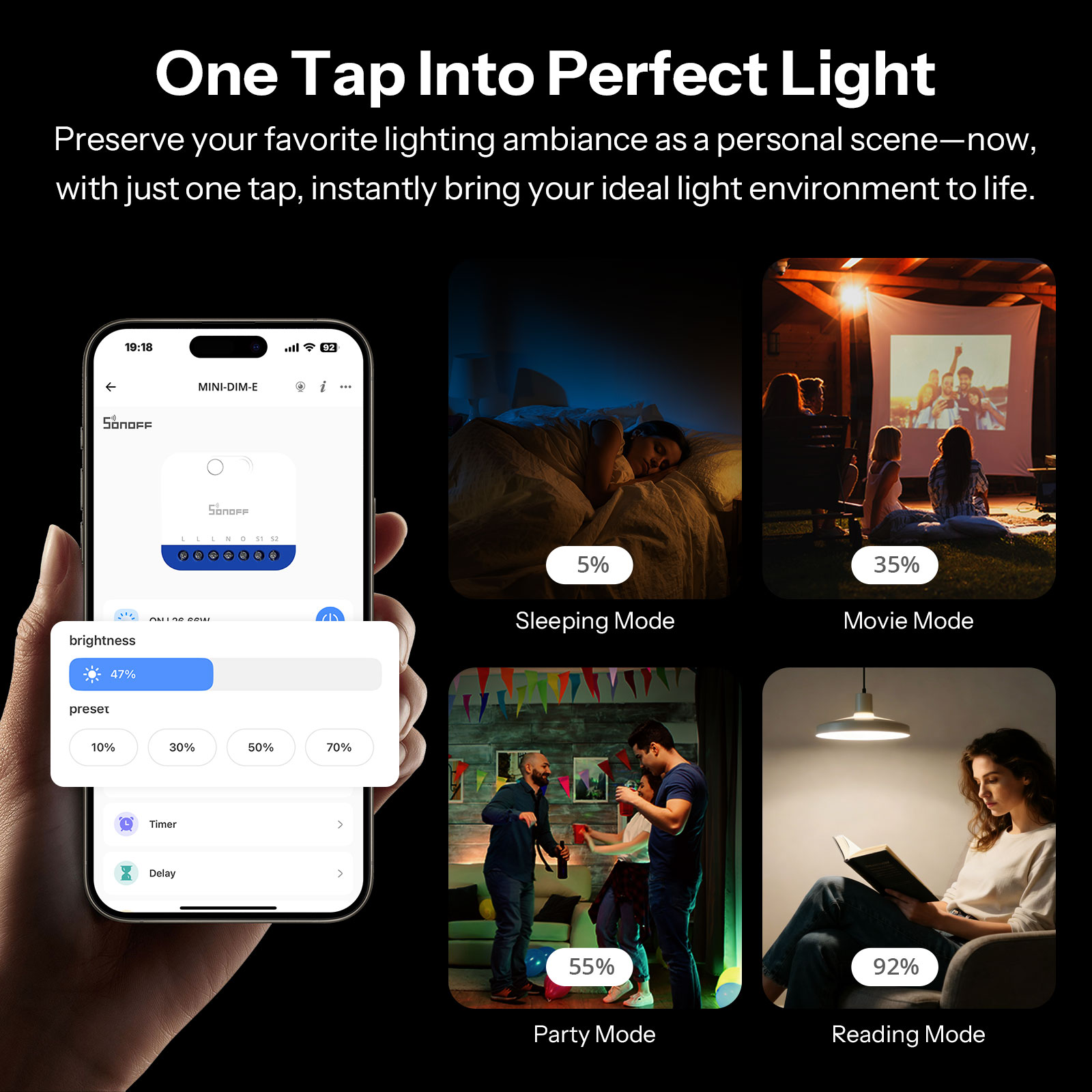 SONOFF MINI-DIM-E Matter Over  - Sonoff Basic Switch avis et prix