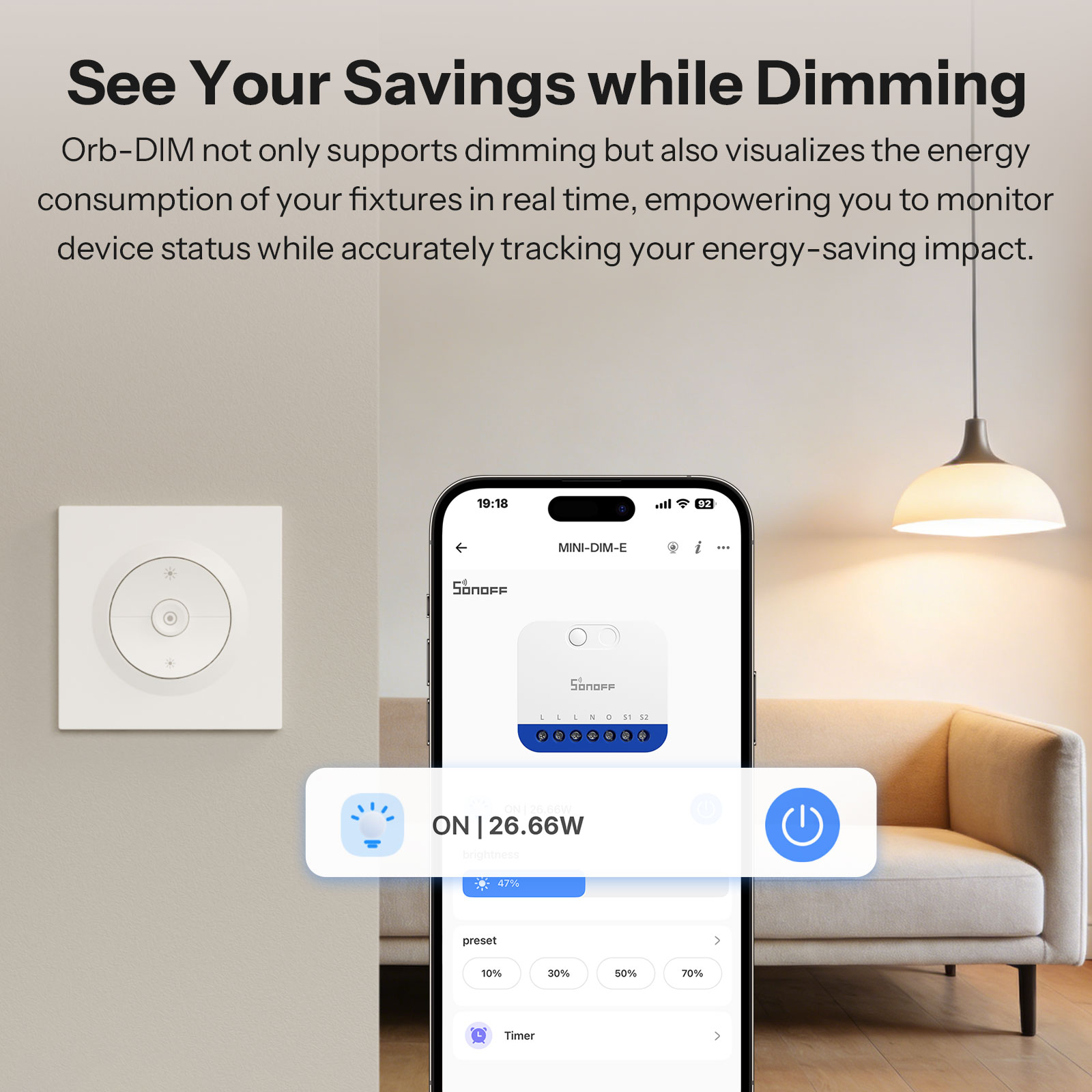 SONOFF MINI-DIM-E Matter Over  - Sonoff Basic Switch avis et prix