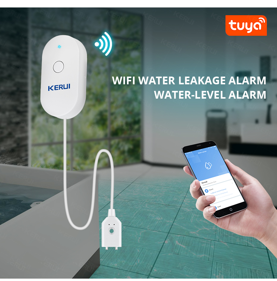 KERUI Smart  WiFi Water Sensor - Home Automation Technology avis et prix