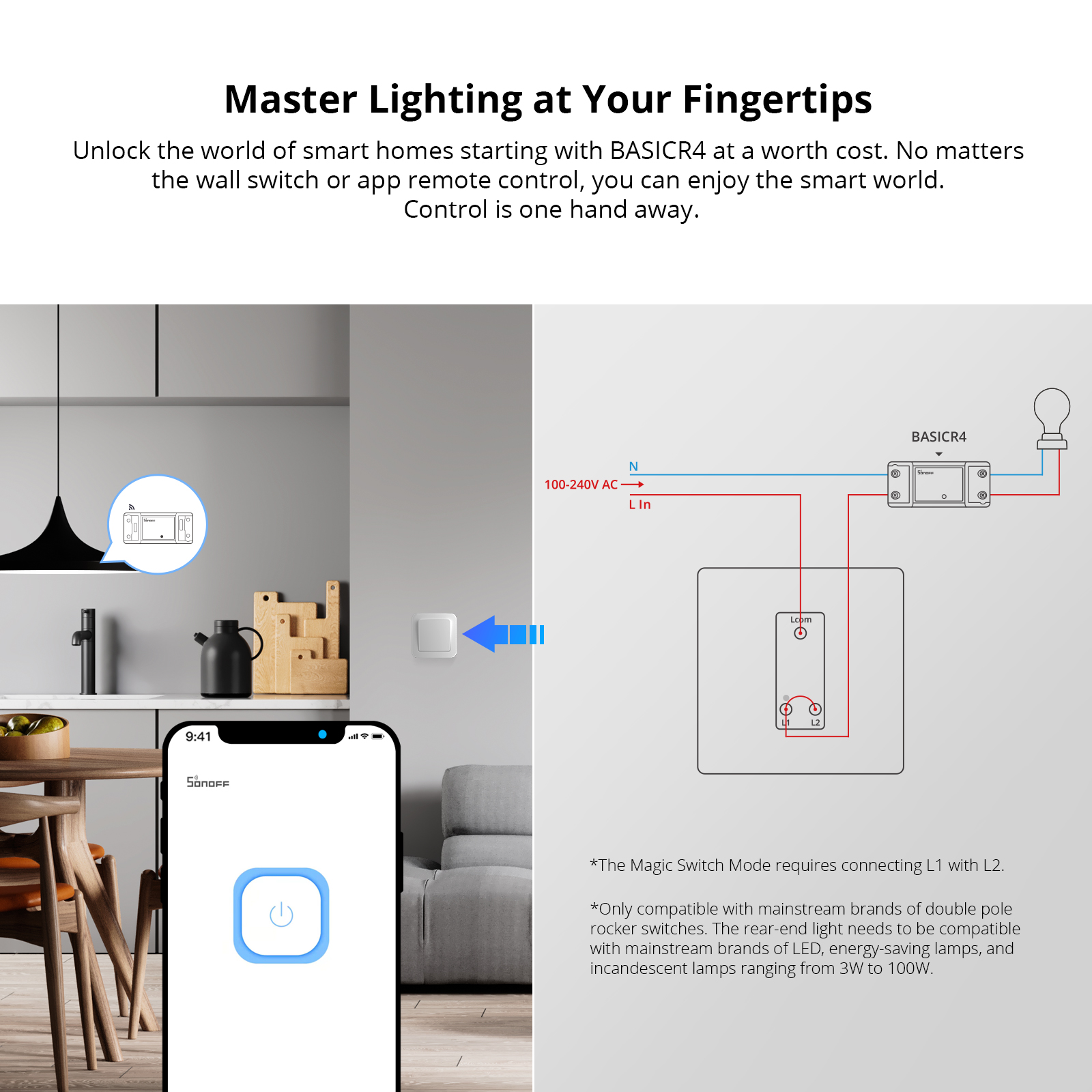 SONOFF BASICR4 Wifi Switch Sma - Sonoff Basic Switch avis et prix