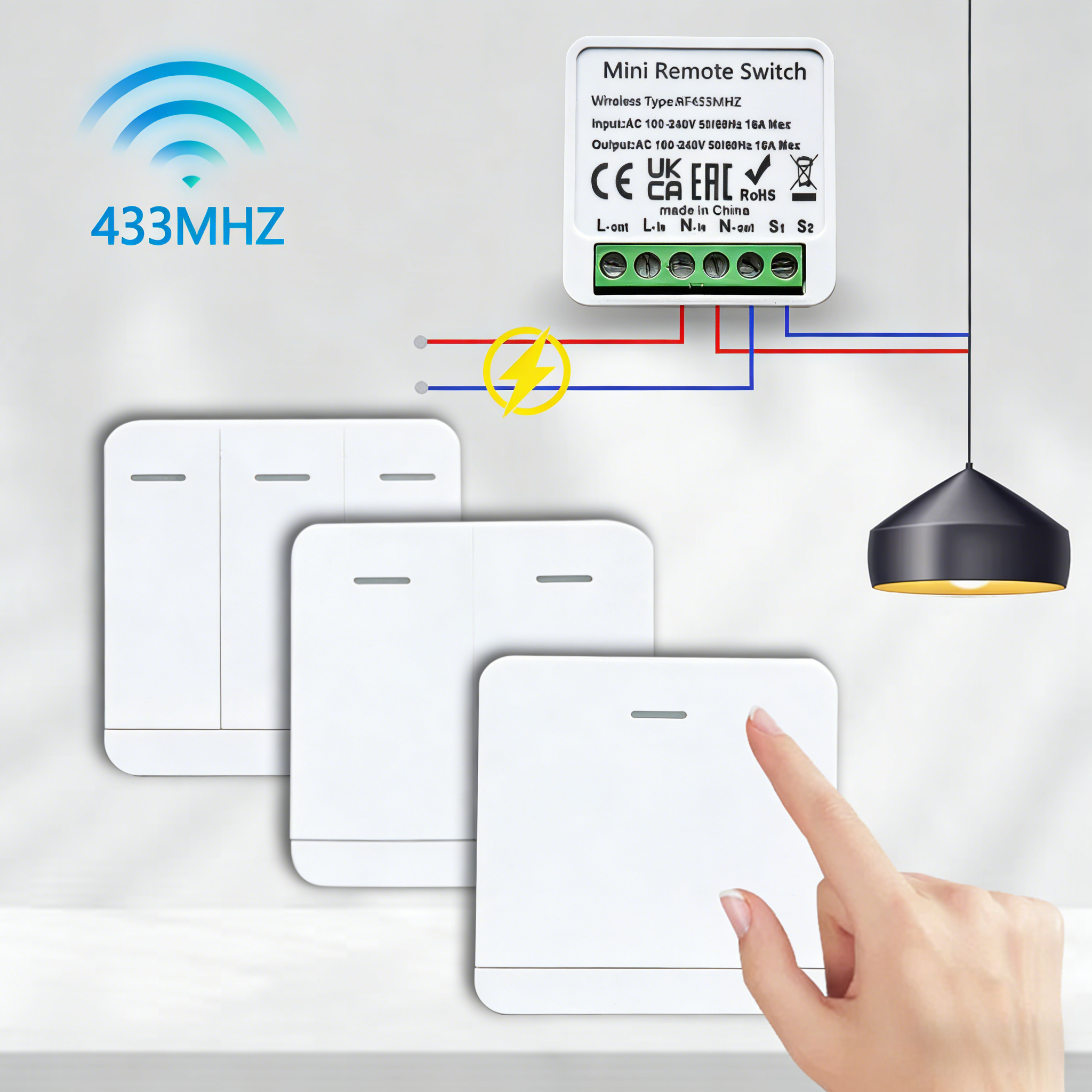 RF 433MHz Smart DIY Wireless S - Home Automation Systems Diy avis et prix