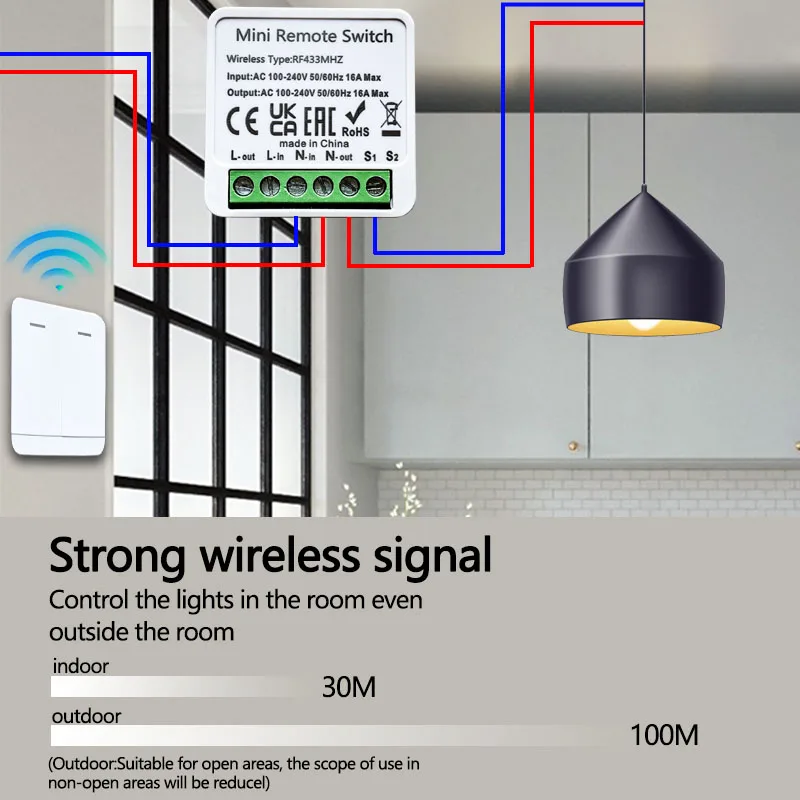 RF 433MHz Smart DIY Wireless S - Home Automation Systems Diy avis et prix