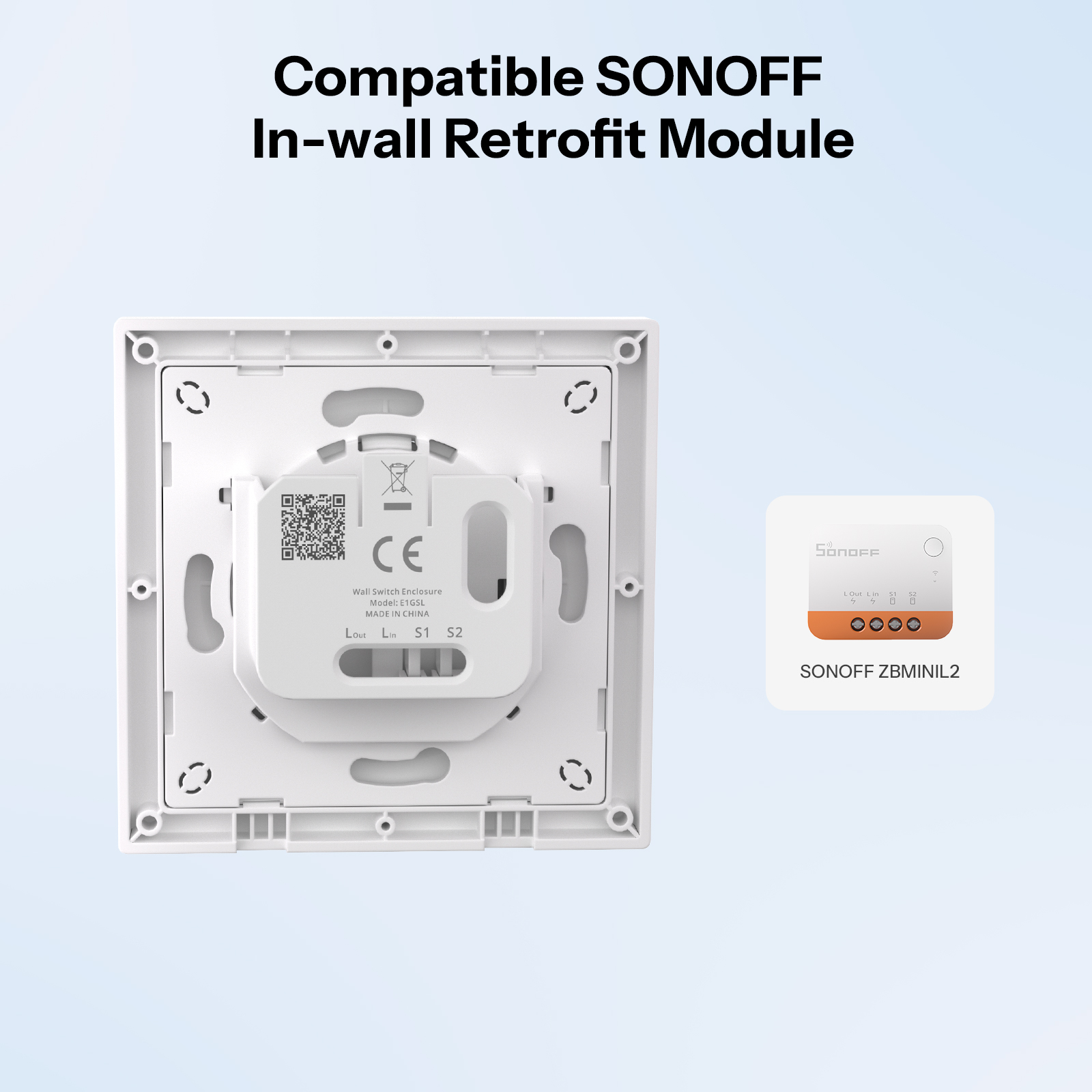 SONOFF E1GSL Wall Switch Enclo - Sonoff Basic Switch avis et prix