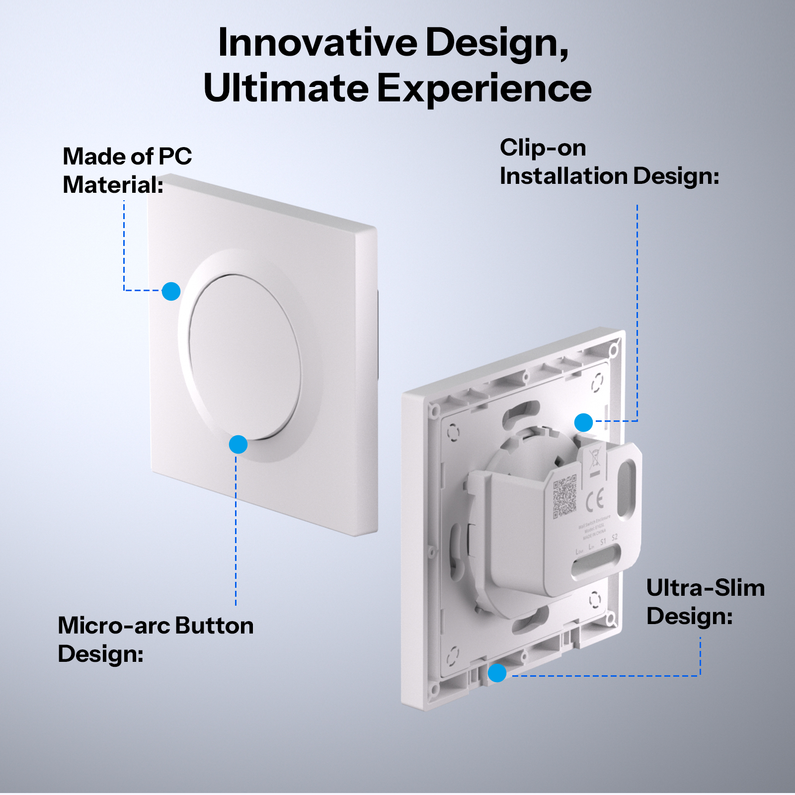 SONOFF E1GSL Wall Switch Enclo - Sonoff Basic Switch avis et prix