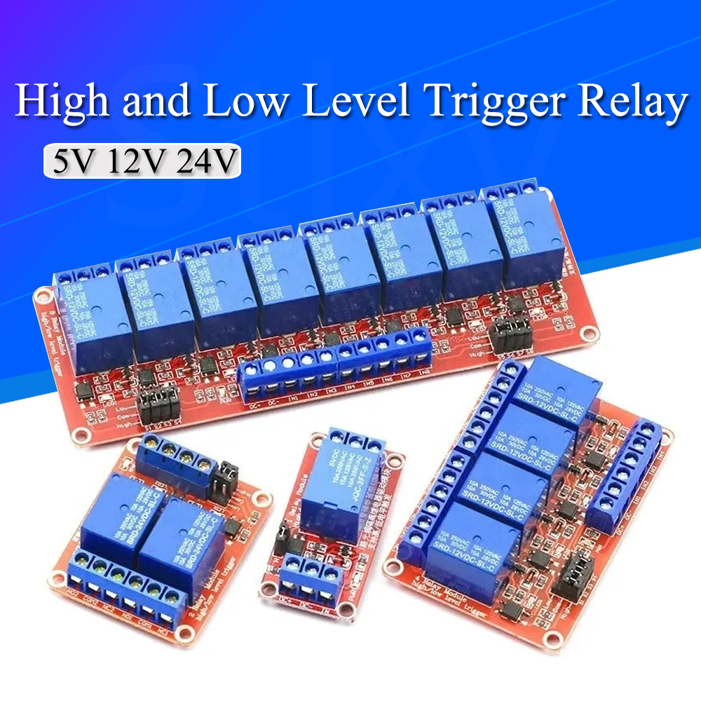 DC 5V 12V 24V 1 2 4 6 8 Channe - Relay 8 Channel Board avis et prix