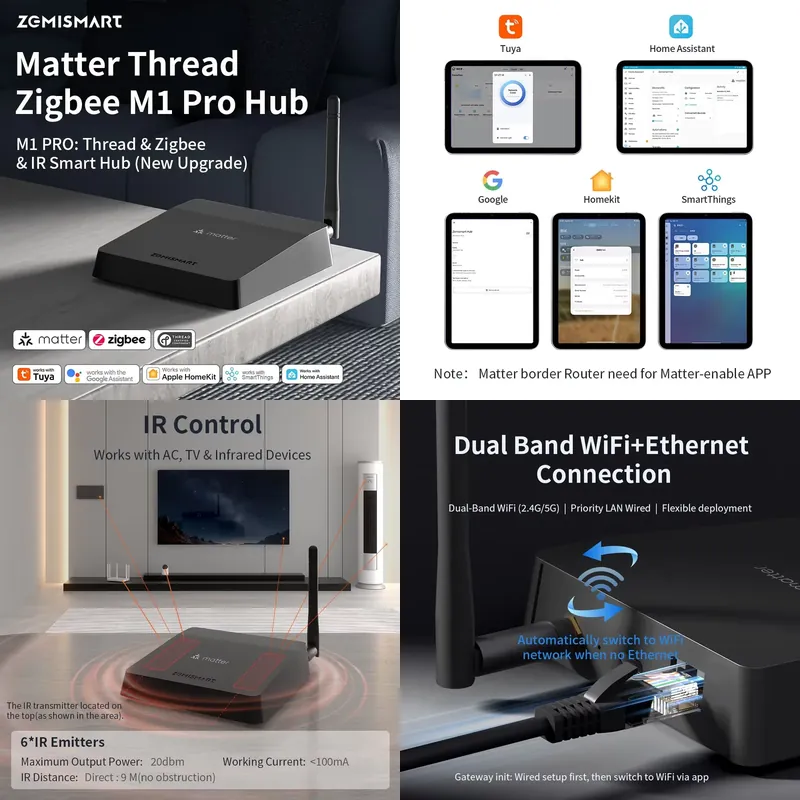 Zemismart Matter Thread Hub Zi - Matter Hub Thread avis et prix