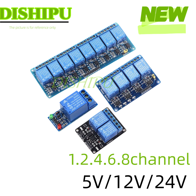 DC 5V 12V 24V 1 2 4 6 8 Channe - Relay 8 Channel Board avis et prix