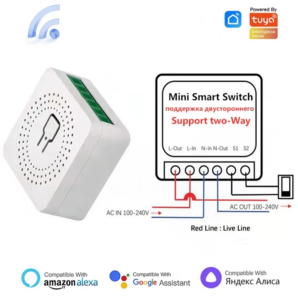Tuya Mini 16A WiFi Switch Smar - Home Automation Technology avis et prix