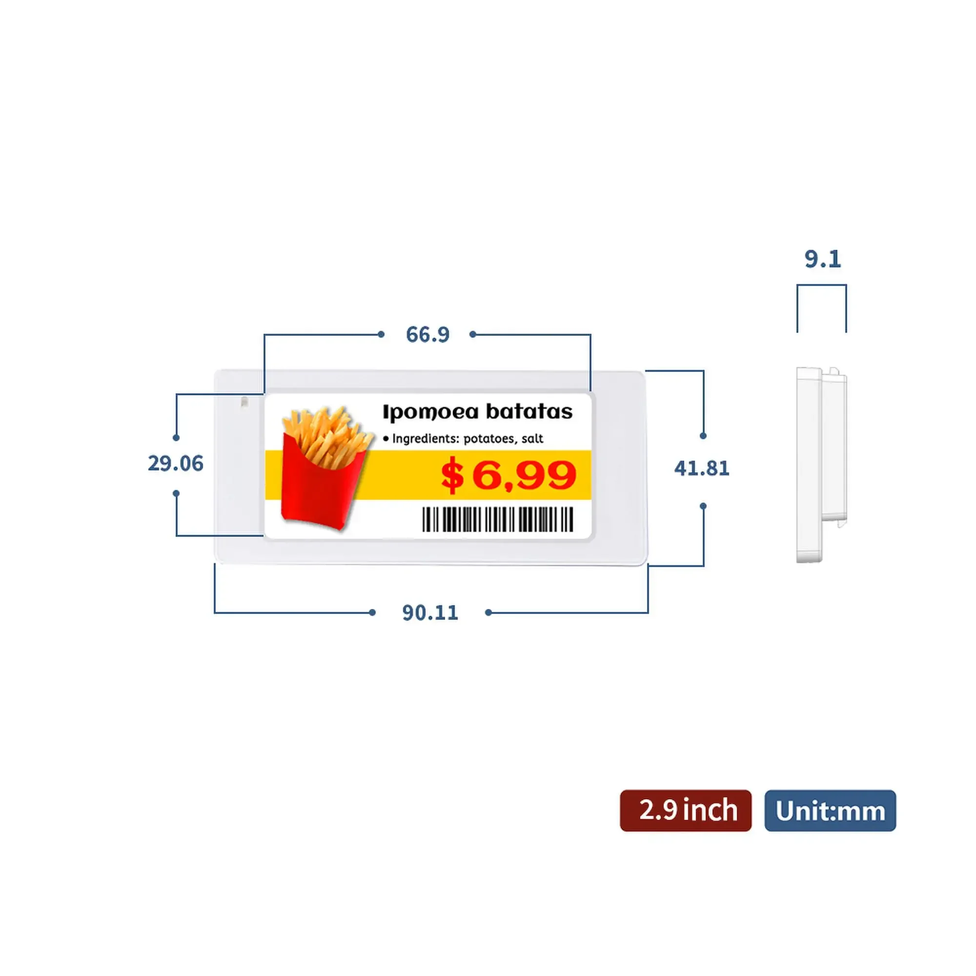 10pcs 2.9 Inch Size Digital Pr - Display Epaper 2.9 avis et prix