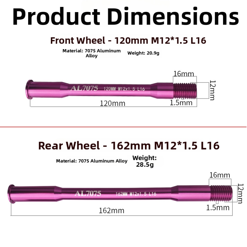 Bicycle Thru Axle AD350 300 50 - Matter Hub Thread avis et prix
