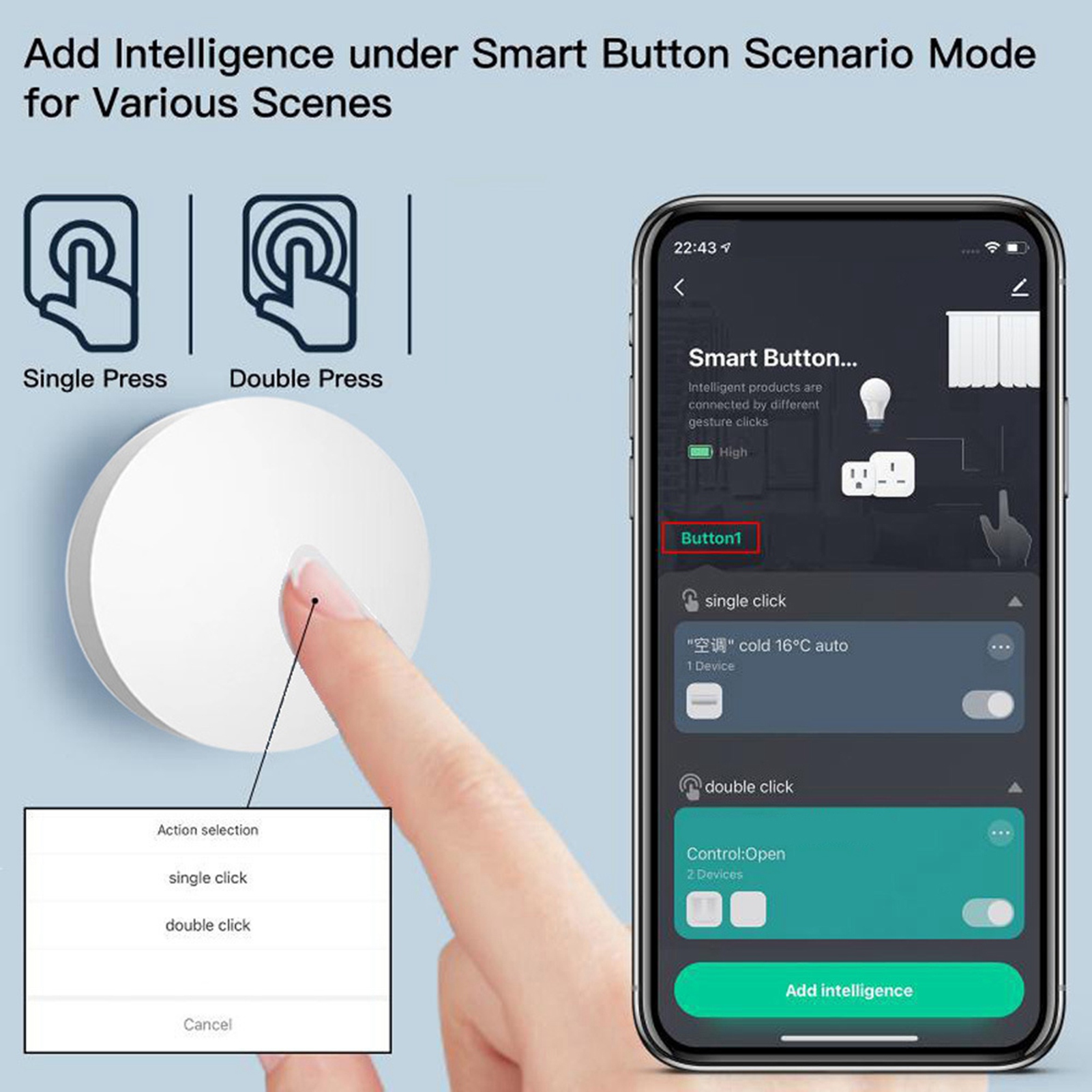 Zigbee Smart Knob Scene Switch - Diy Smart Home Automation Devices avis et prix