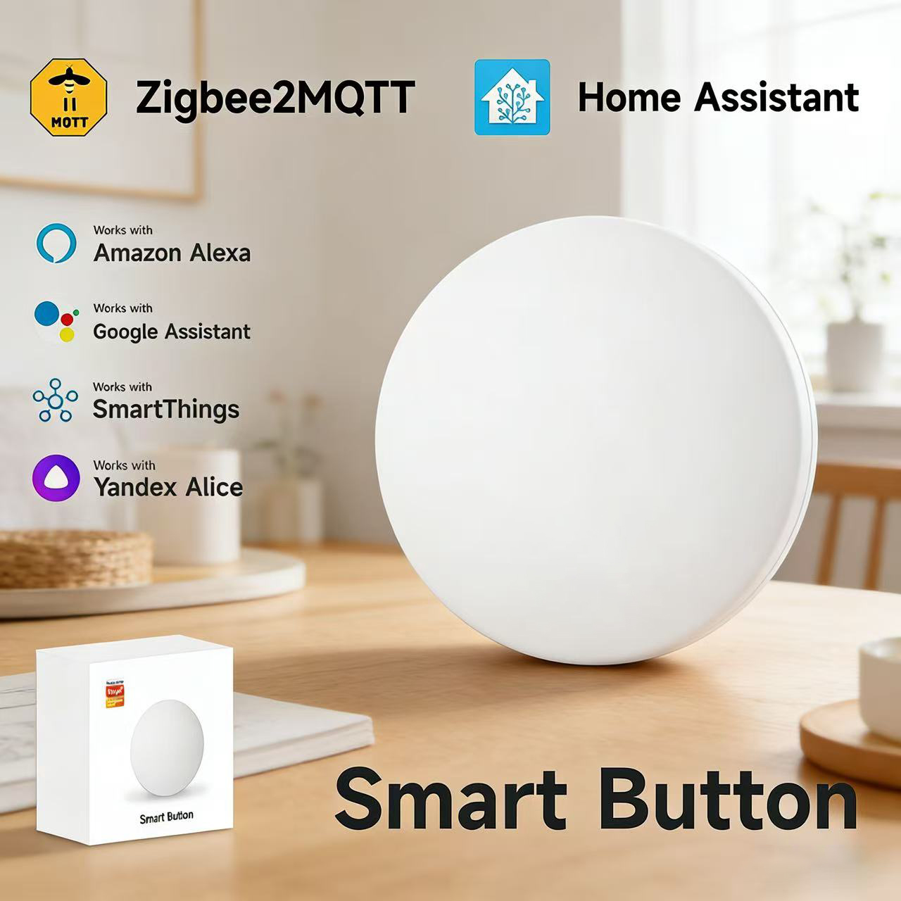 Zigbee3.0 2MQTT Smart Button S - Home Automation Technology avis et prix